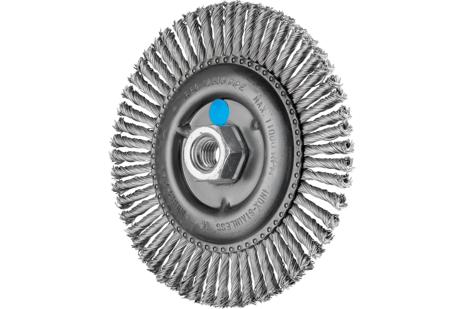 Picture of Pferd Psf Stringer Bead Wheel Brush 6" Dia .020 Stainless Steel 5/8-11 Thread